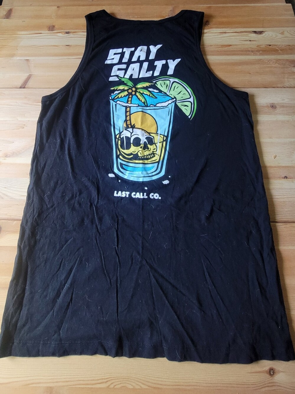 Stay Salty Graphic Black Tank - Last Call Co.
